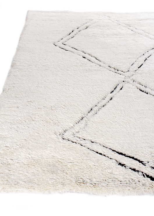 Moroccan 3853 White Black