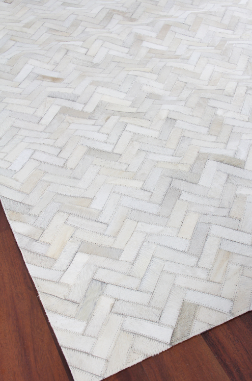 Mosaic Leather Hide Herringbone