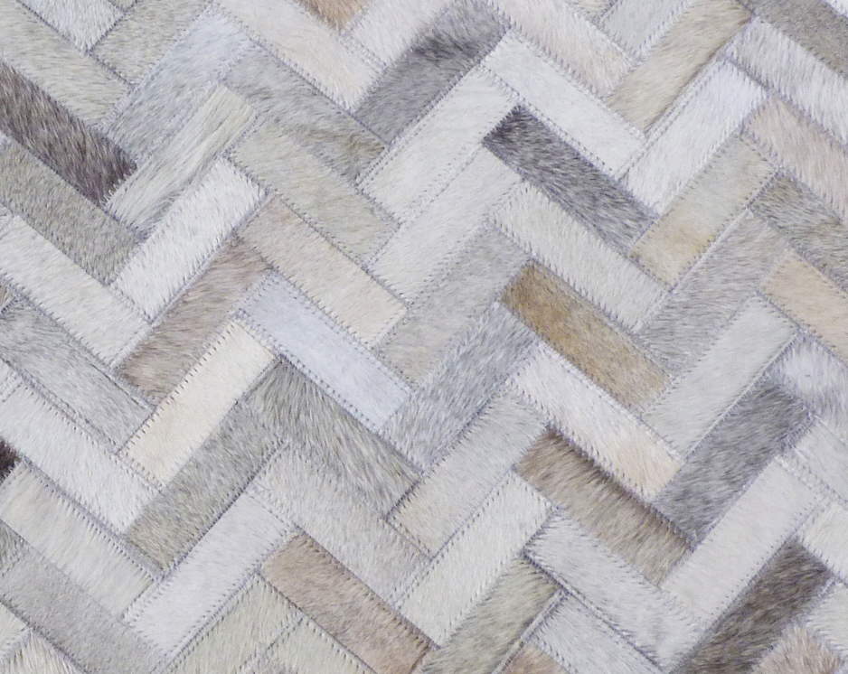 Mosaic Leather Hide Herringbone