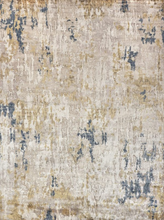 Laureno 4342 Beige Blue Bamboo Silk Rug