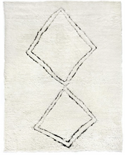 Moroccan 3853 White Black