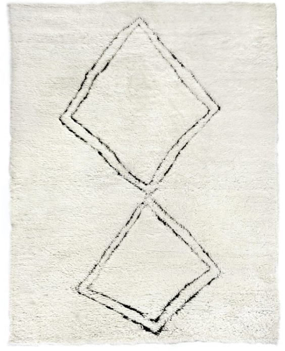 Moroccan 3853 White Black