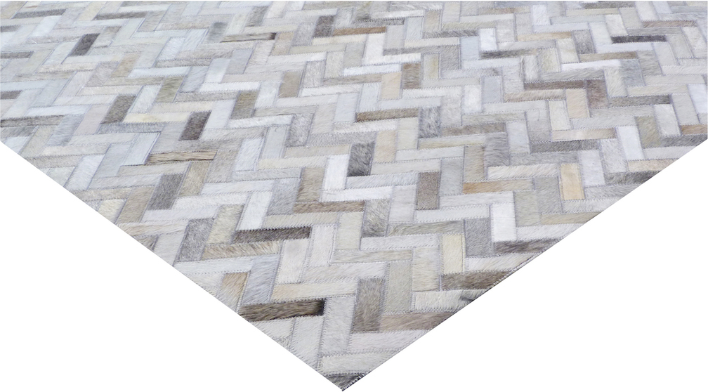 Mosaic Leather Hide Herringbone