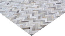 Mosaic Leather Hide Herringbone