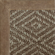 Diamond Sisal II w/ Distressed Leather Border