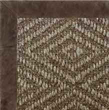 Diamond Sisal II w/ Distressed Leather Border