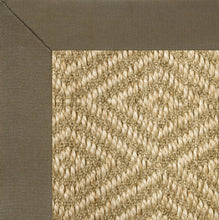 Olive binding sisal diamond Natura stark rug