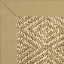 Natural cotton binding mitred corners sisal stark diamond sisal